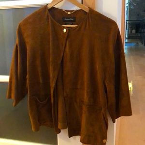Massimo Dutti Suede Bolero Jacket